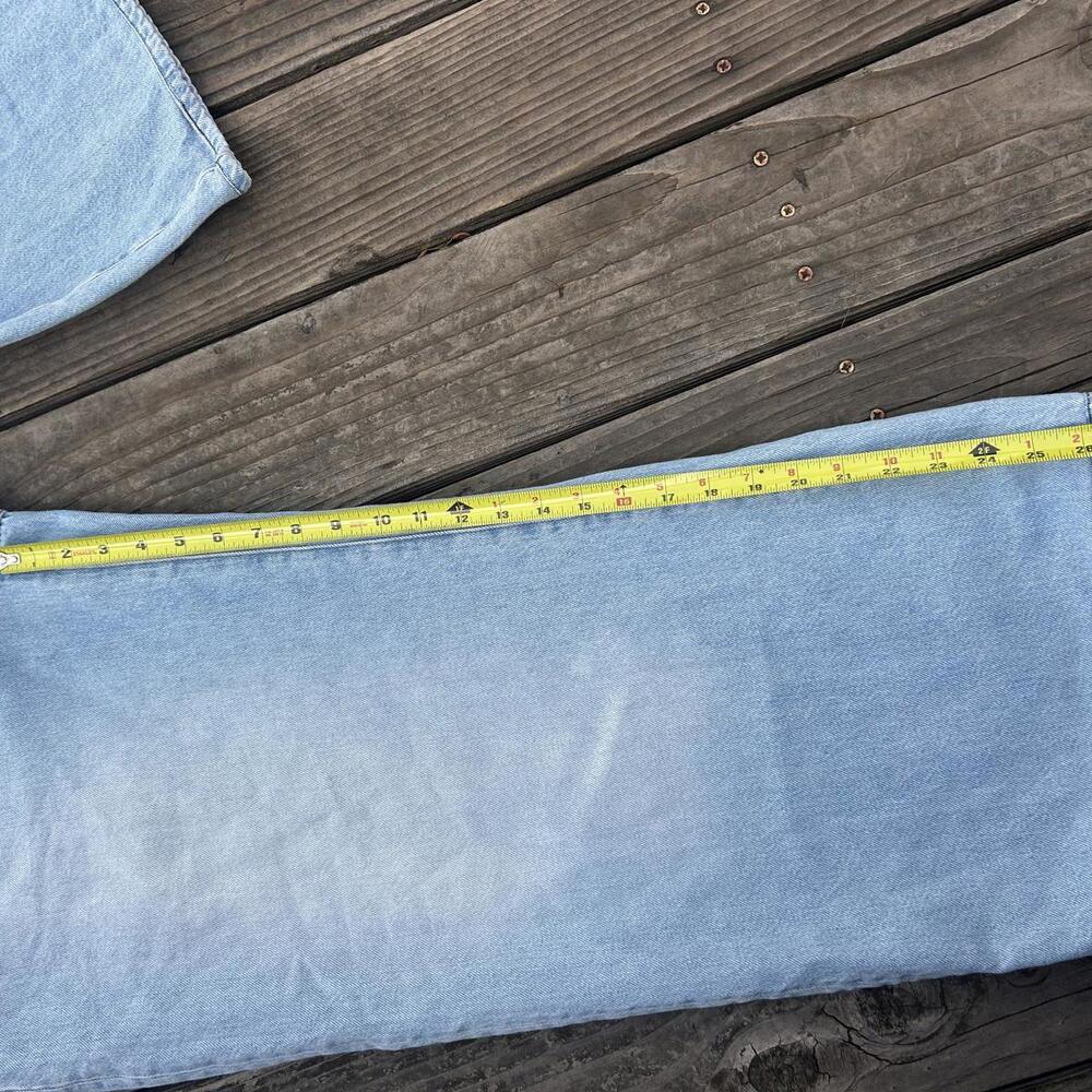 Madewell Plus Superwide Leg Jeans 32 Ahern Wash Light 100% Cotton Rigid High - Picture 5 of 8